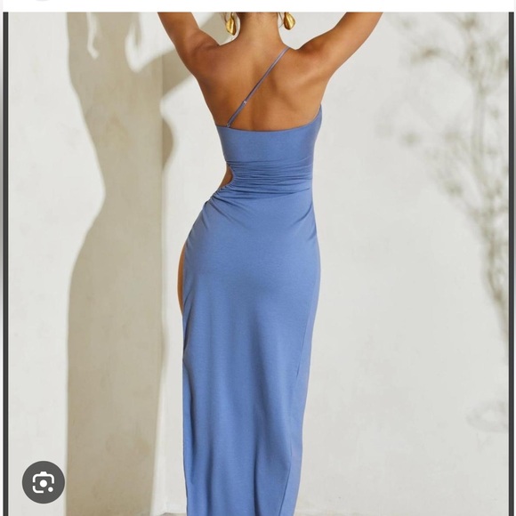 OH POLLY ONE SHOULDER MIDI DRESS size small - Picture 2 of 3